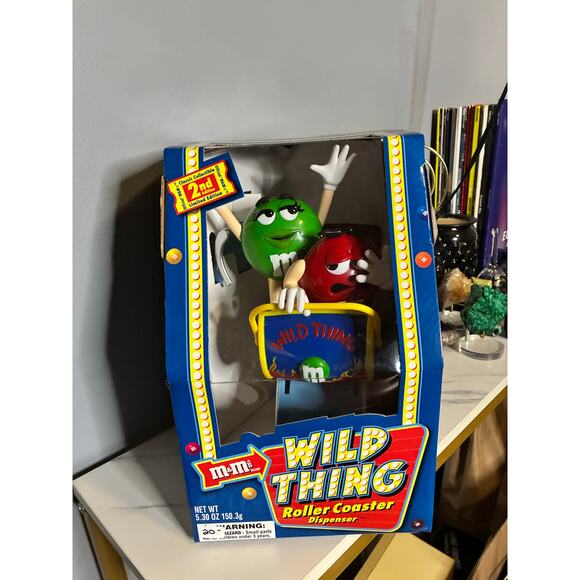 Vintage 2002 M&M’s Wild Thing Roller Coaster Candy Dispenser 2nd Edition Sealed - Picture 5 of 14